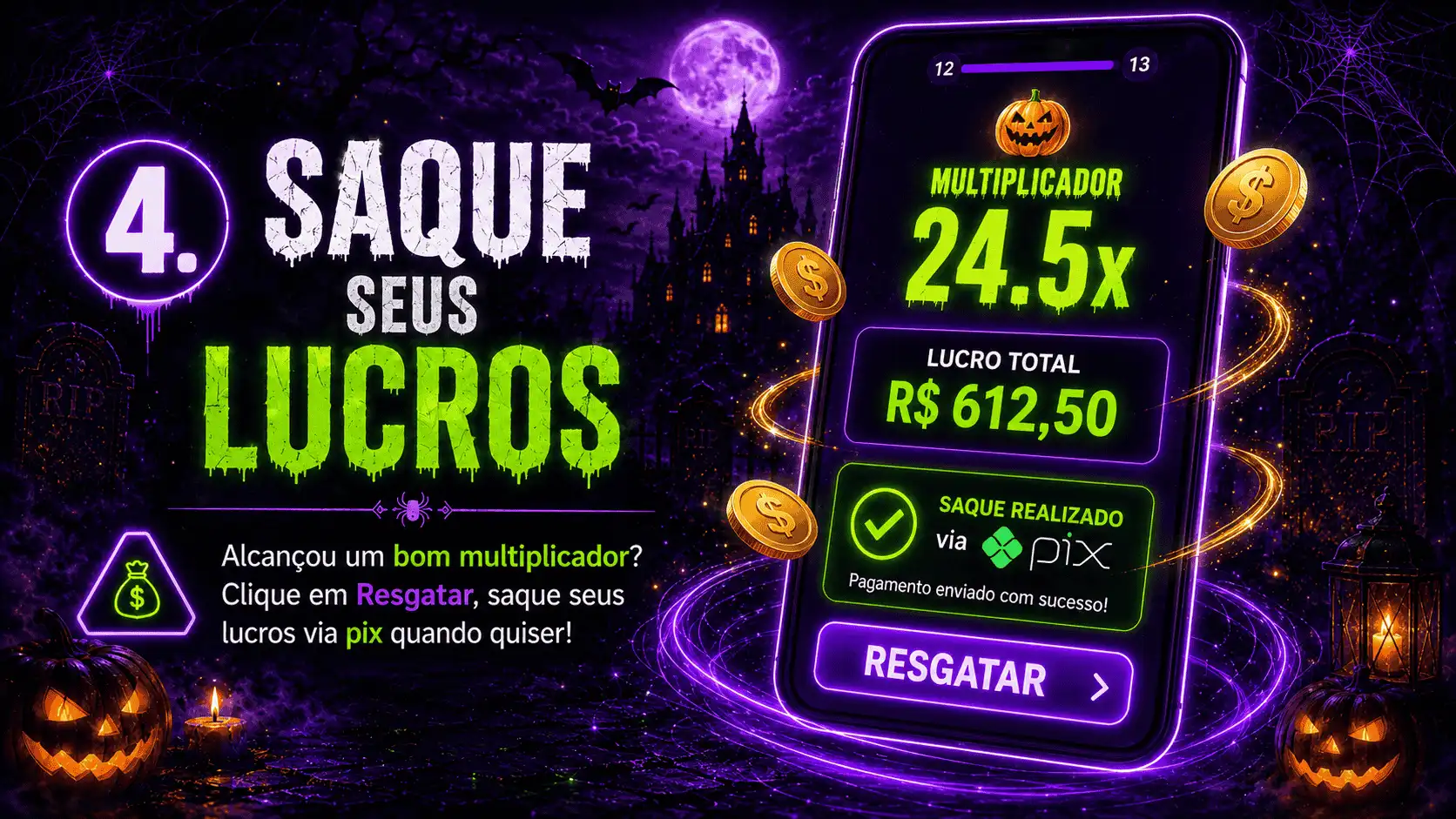 4. Saque seus Lucros